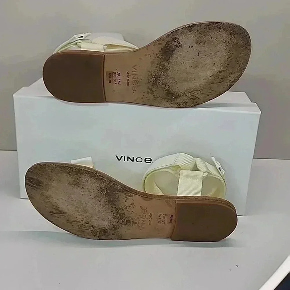 Vince slingback leather upper sandal size 36.5 - Picture 7 of 8